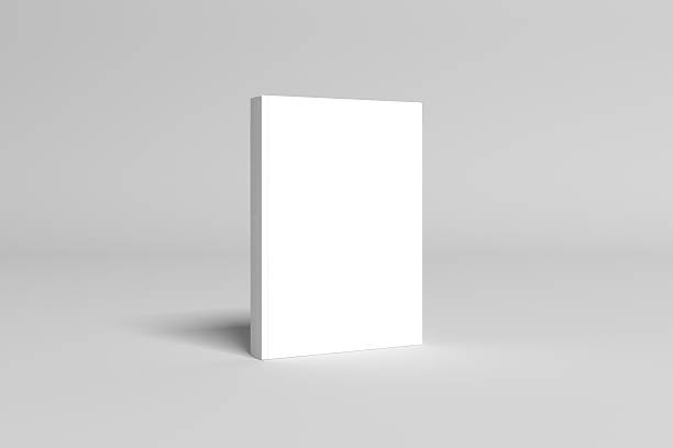 빈 책 커버 모형의 3d 그림 - book single object white blank 뉴스 사진 이미지