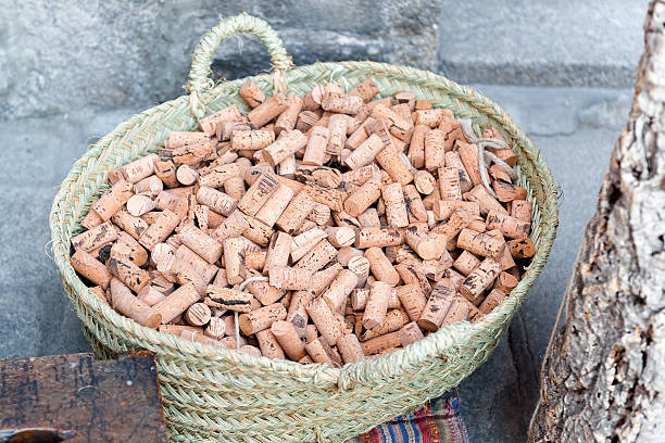 istock various corks in the foreground with bark of cork oak 615245158