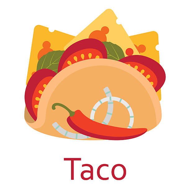 Taco. Fastfood And Streetfood Icon. Vector Illustration. Stock Vector | Royalty-Free | FreeImages Taco. Fastfood And Streetfood Icon. Vector Illustration. Stock Vector | Royalty-Free | FreeImages