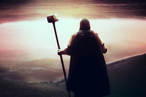 medieval Templars knight Christian Templars knight looking for holy grail knights templar stock pictures, royalty-free photos & images