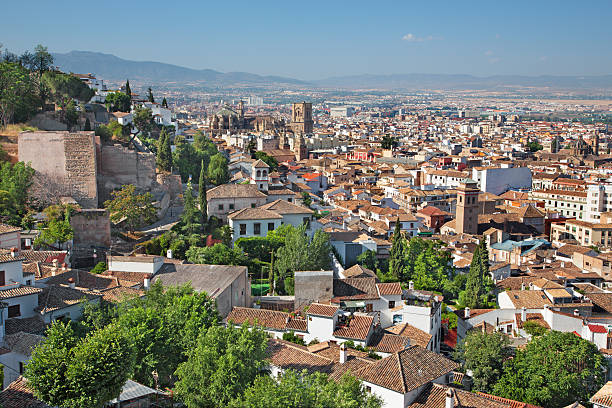 istock Granada - The outlook over the town with the Cathedral 615267690