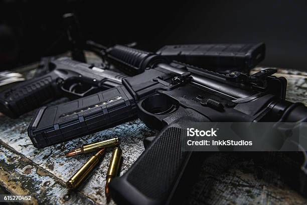 Ar 15 Stock Photo - Download Image Now - Rifle, Gun, AR-15