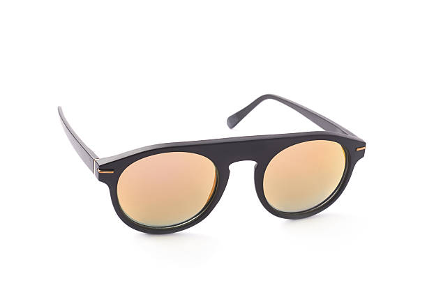 istock Hip yellow glasses in a black frame 615274628