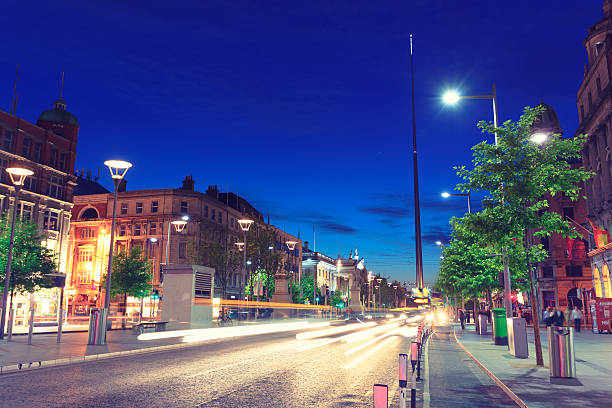 istock O'Connell street in Dublin by night 615275186
