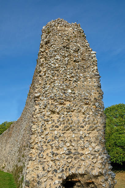 istock Ancient Norman castle wall of the Eynesford Castle in Kent 615276892