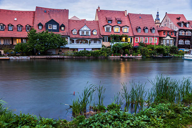 istock Old architecture of  Bamberg along Regnitz River 615277476