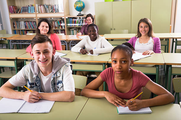 istock School pupils at the lesson in the school 615279588