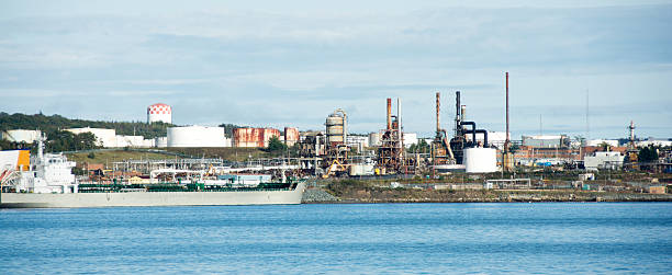 istock Halifax harbor showing oil refinery and storage tanks 615280308