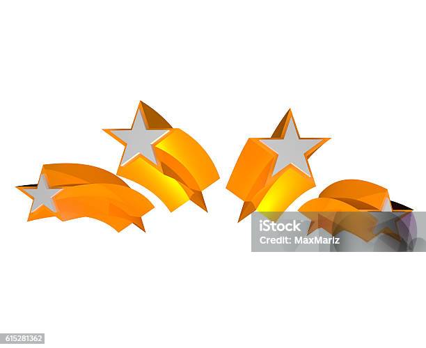 3d Rendering Stars Stock Photo - Download Image Now - Horizontal, Illustration, No People
