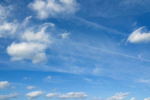 istock Blue sky and clouds over horizon. Heaven. 615282876