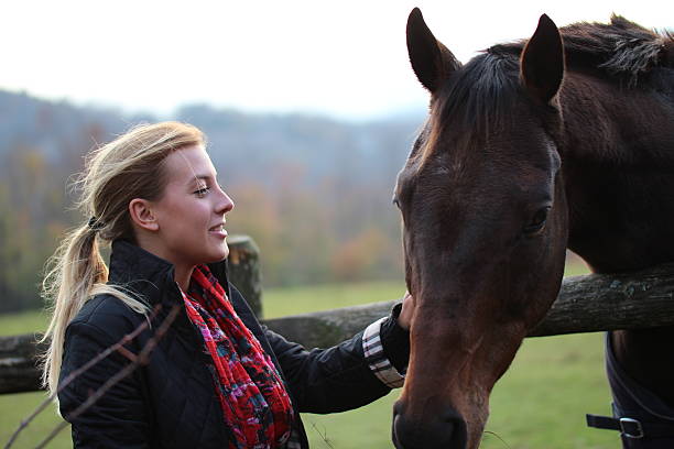 istock Horse and Girl 615284804