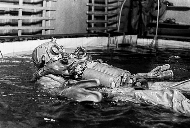 Diver in the suit.