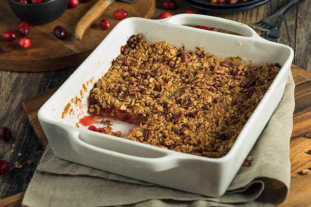 istock Homemade Cranberry Apple Cobbler Crumble 615286154
