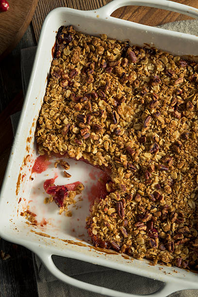 istock Homemade Cranberry Apple Cobbler Crumble 615286362