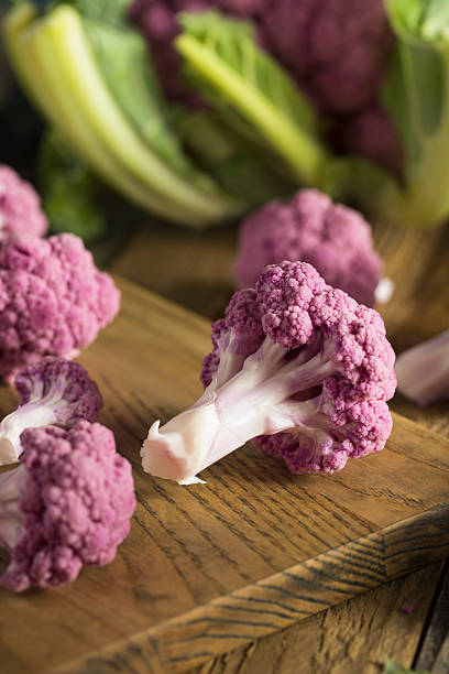 istock Raw Organic Purple Cauliflower 615287574