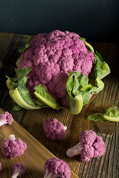 istock Raw Organic Purple Cauliflower 615287604