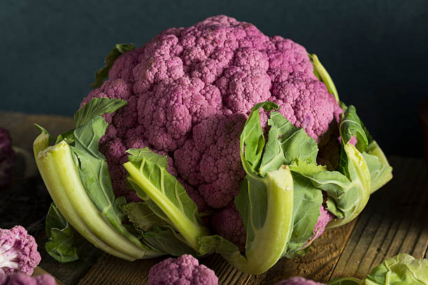 istock Raw Organic Purple Cauliflower 615287622