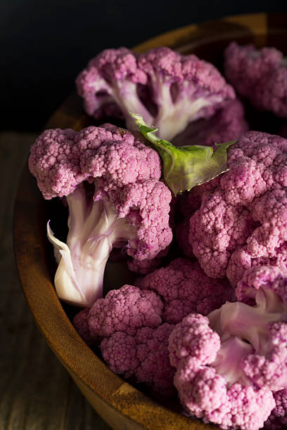istock Raw Organic Purple Cauliflower 615287644