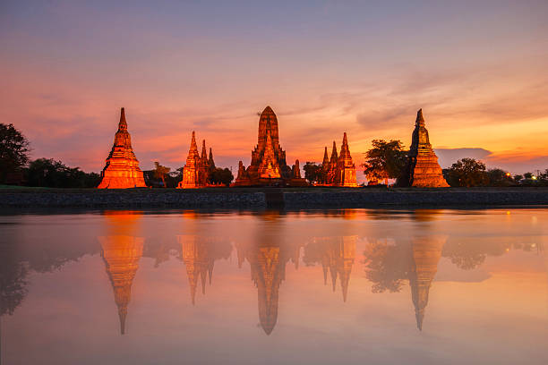 istock Old Temple wat Chaiwatthanaram 615387506