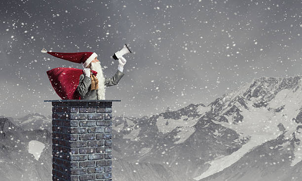istock Santa is coming . Mixed media 615389876