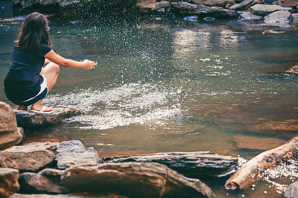 istock child splashing in the river 615390000