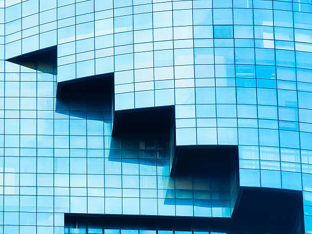istock Reflection of modern glass 615394794