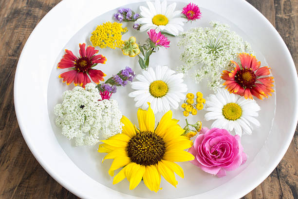 istock Feng Shui, Flowers in a Bowl with Water 615396510