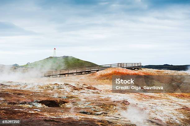 Gunnuhver Geothermal Area Iceland Stock Photo - Download Image Now - Awe, Backgrounds, Beauty In Nature