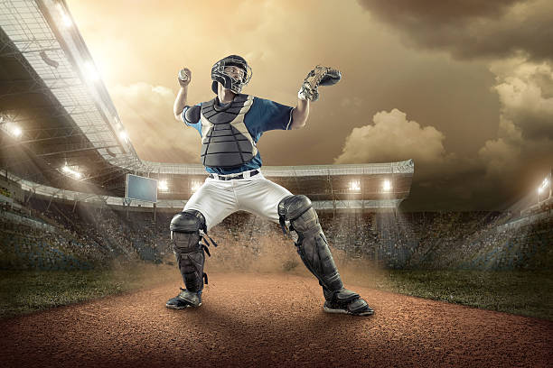 istock Baseball players in action on the stadium. 615399148