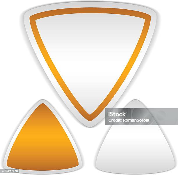 Triangle Math Stickers Blank Triangle Stickers Stock Illustration - Download Image Now ...