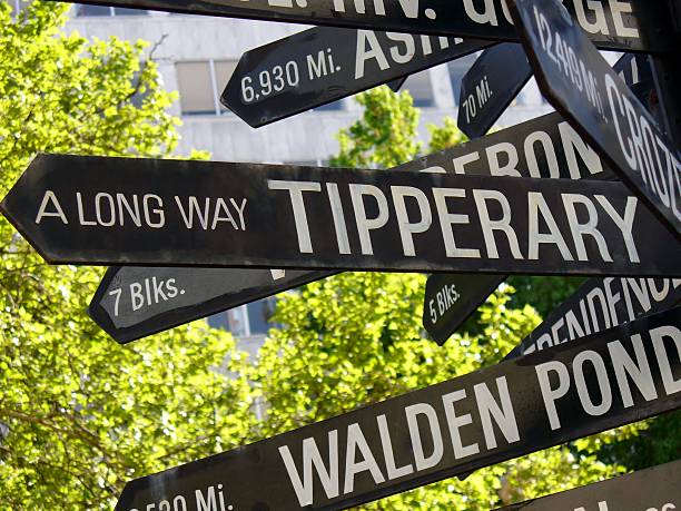 istock Long way to Tipperary direction street sign. 615401586