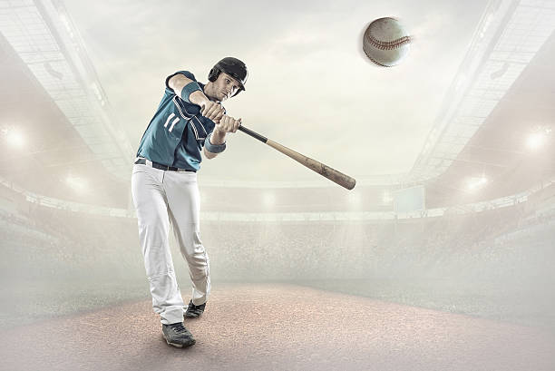 istock Baseball players in action on the stadium. 615404660