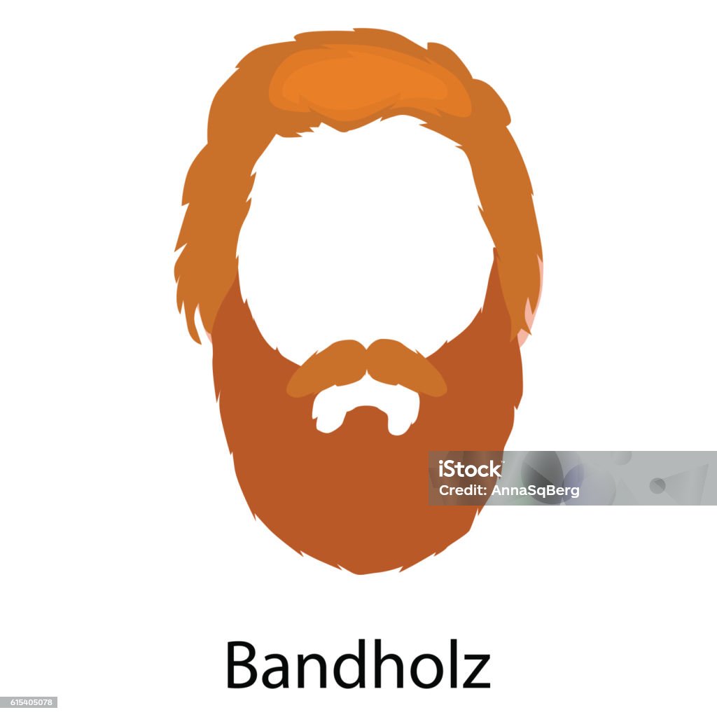 Men Cartoon Hairstyles With Beards And Mustachevector Illustration Isolated  Stock Illustration - Download Image Now - iStock