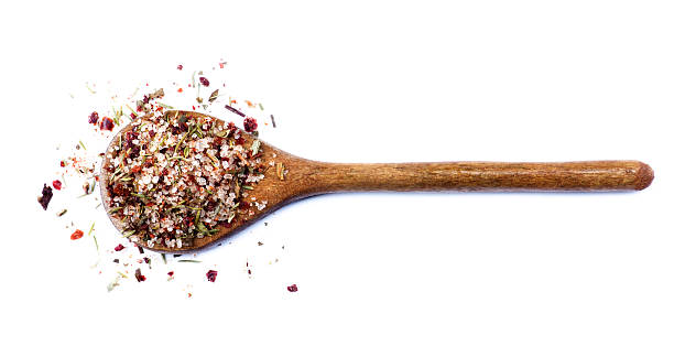 Salt with Chili and Herbs stock photo