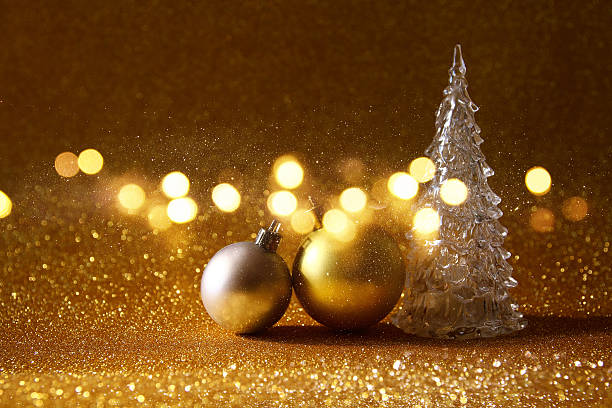 istock christmas glowing festive tree and ball decorations 615406912