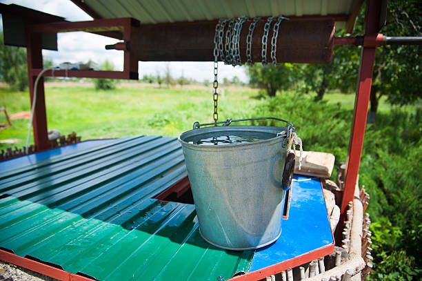 istock Wooden well water 615408292