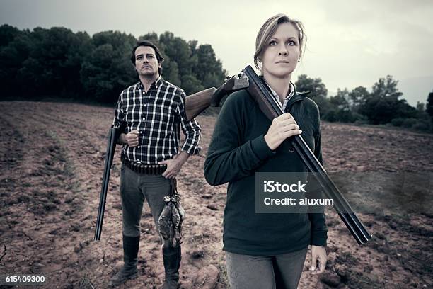 Hunters Stock Photo - Download Image Now - Hunter, Hunting - Sport, Women