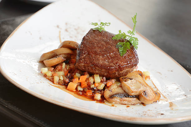 istock Tournedos with mushrooms 615409522