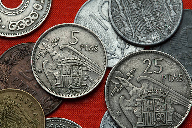 istock Coins of Spain under Franco 615410144
