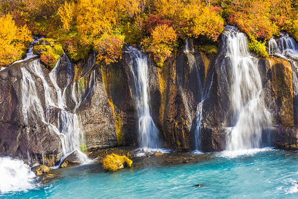 istock Hraunfossar watefalls, Borgarfjordur, Western Iceland 615410364