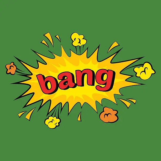 Vector illustration of Comic sound effects in pop art vector style.  bubble speech