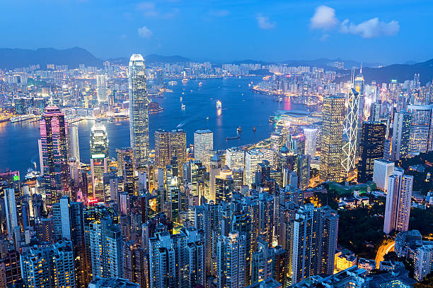 istock Hong Kong Famous Night View 615411848