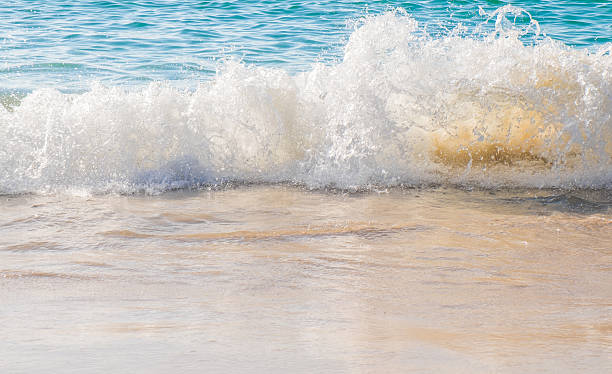 istock Sea wave Splashing on the Beach 615412162