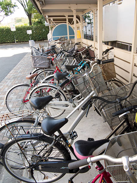 istock Bikes in a bike shed 615412724
