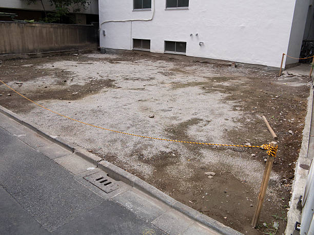 クリアされた建設現場 - 林間の空き地 ストックフォトと画像