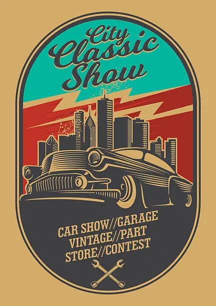 Vector illustration of City classic show.cdr