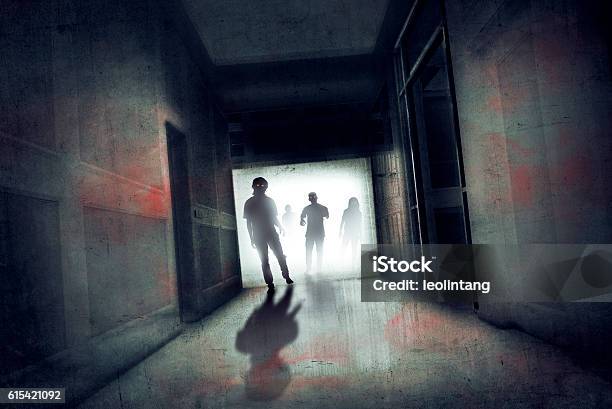 Scary Zombies Stock Photo - Download Image Now - Spooky, Zombie, Halloween