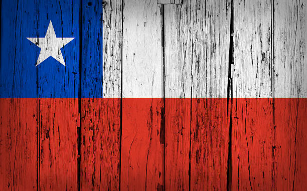 istock Chile Flag Grunge Wooden Background 615427288
