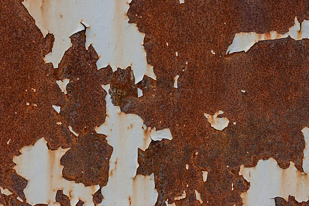 istock Background. The texture of the old rusty metal plate 615427954