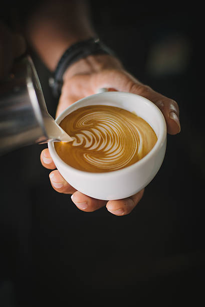 istock coffee latte art in coffee shop 615428134
